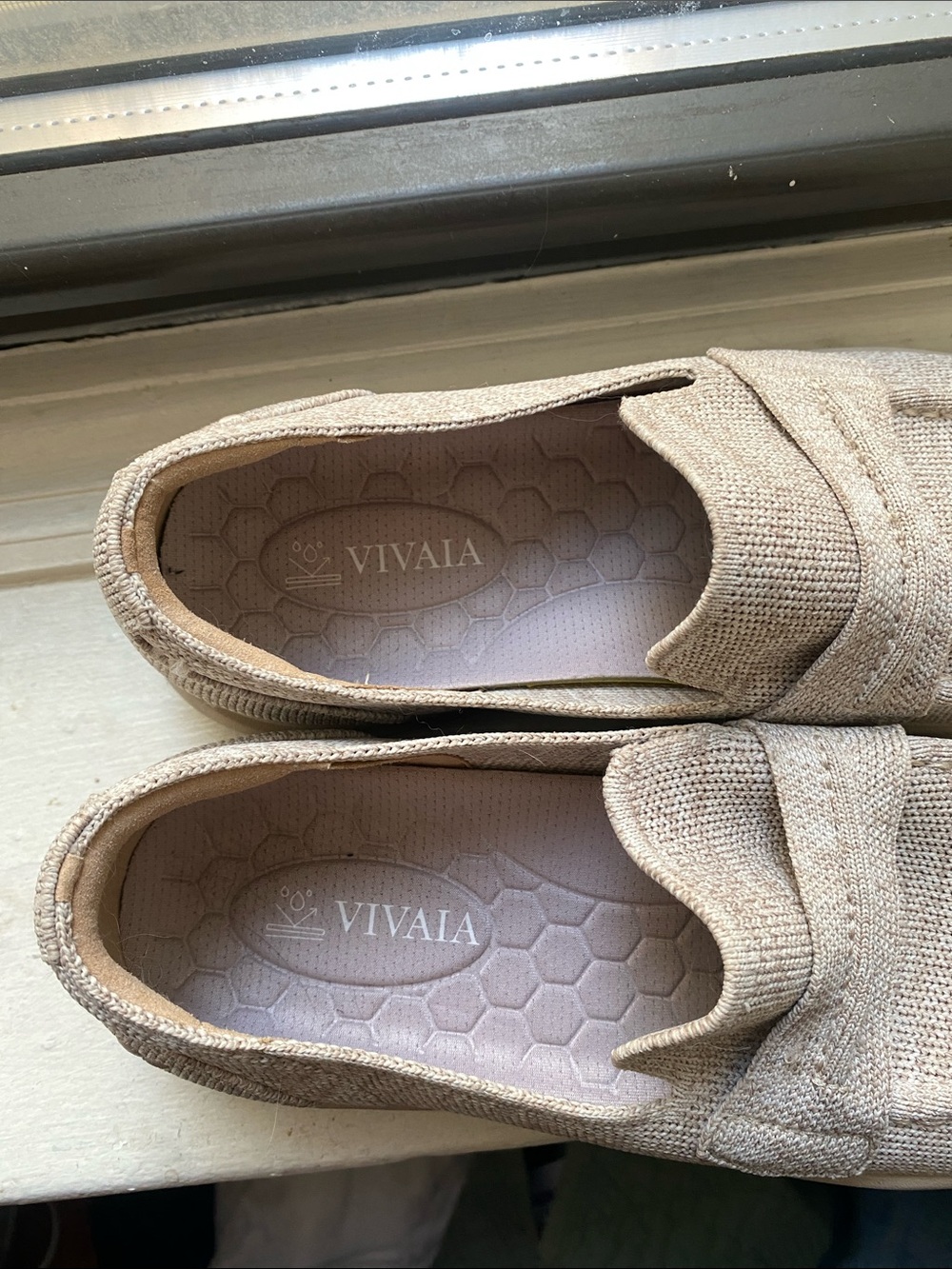 Vivaia Walker Pro Hybrid Penny Loafers (Ivana) in Oatmilk 37.5 - Picture 3 of 8